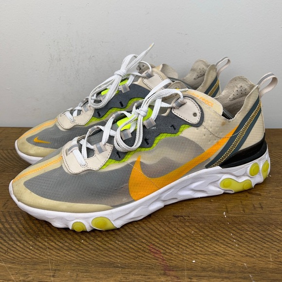 Nike React Element 87 Shoes Mens 12.5 Light Orewood Cork Insole Running Sneakers main image 8